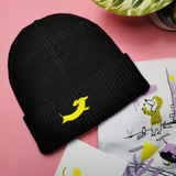 Gerippte Dackel Beanie