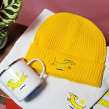 Gerippte Dackel Beanie